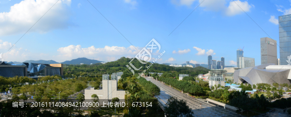 深圳蓮花山全貌