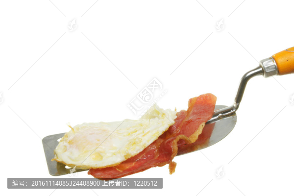 雞蛋和肉在一塊
