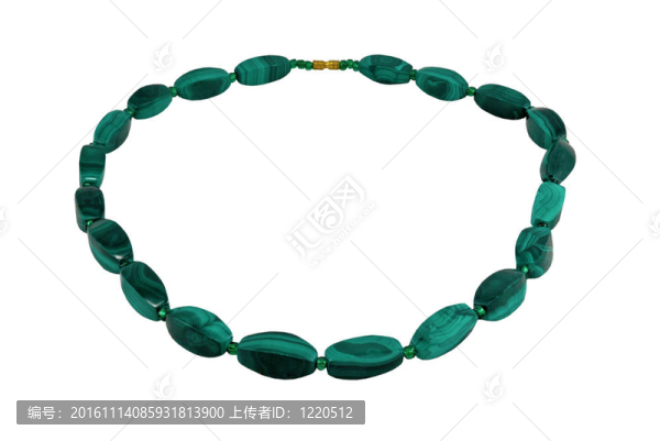 白色背景上隔離的項鏈