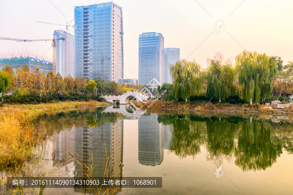 新區(qū)CBD,水系園林景觀