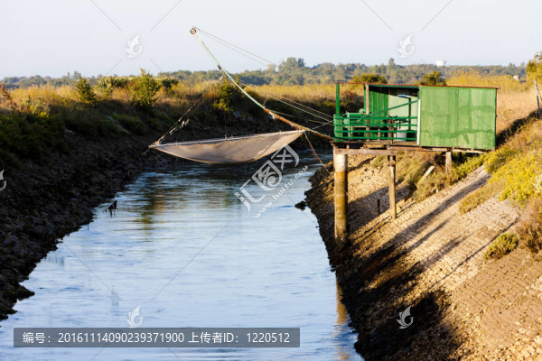 漁網(wǎng)；奧列隆島；Poitou,Charentes；法國(guó)