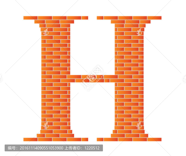 字母H.
