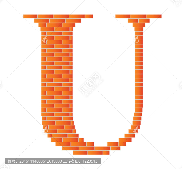 字母U。
