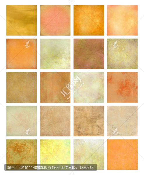 橙色和黃色紋理背景集