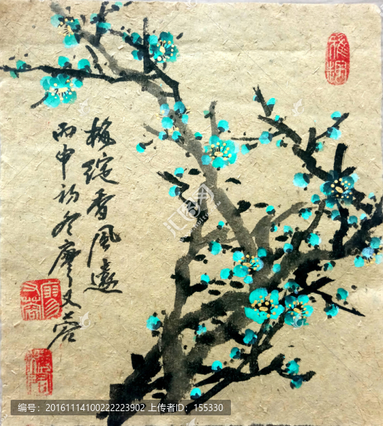 中國畫梅花