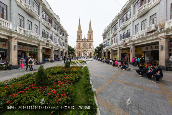 廣州石室圣心大教堂街景