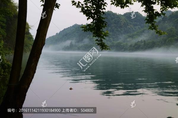 小東江,晨霧