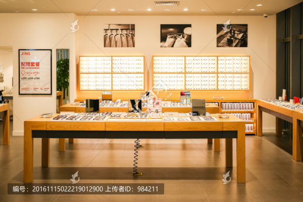 眼鏡專賣店,眼鏡陳列