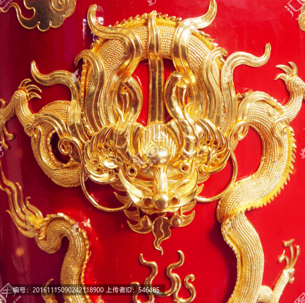 龍紋,紅金龍