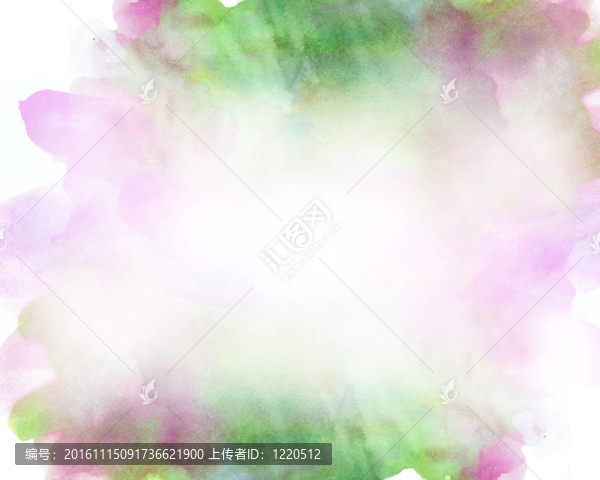 在柔軟的棕色漂亮的水彩背景；綠色和紅色-偉大的紋理和背景為您的項(xiàng)目！