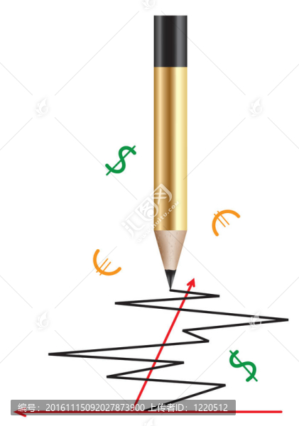向量鉛筆和一個圖