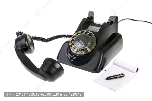 老式的黑色電話