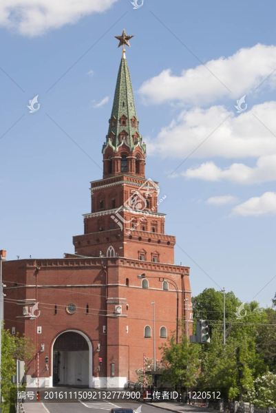 莫斯科；Kremlin；Borovitskaya塔