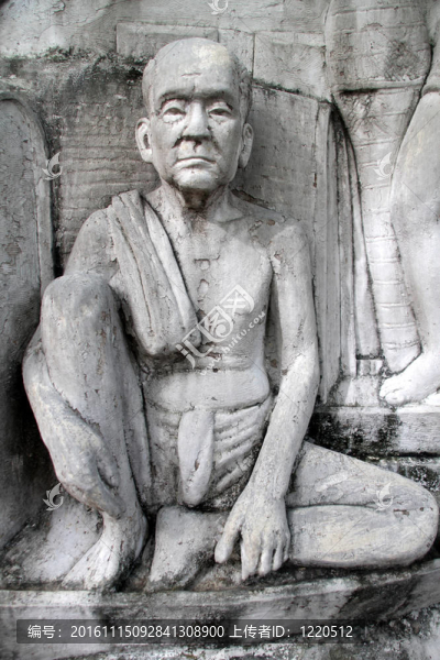 在santichaiprakan公園和尚
