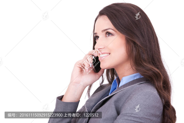 女商人在電話