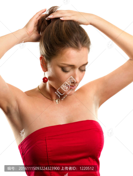穿紅衣服的女人