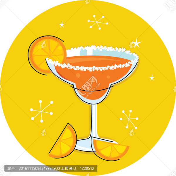 復(fù)古的瑪格麗塔雞尾酒飲料或柑橘類水果的分離