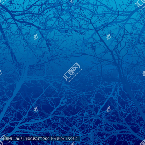 冬季背景樹
