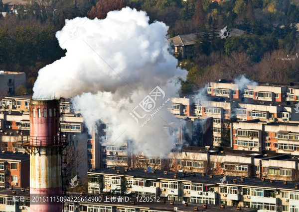 吸煙和空氣污染的住宅地塊