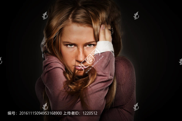 年輕漂亮的女孩肖像