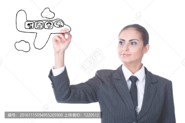 年輕的女乘務(wù)員