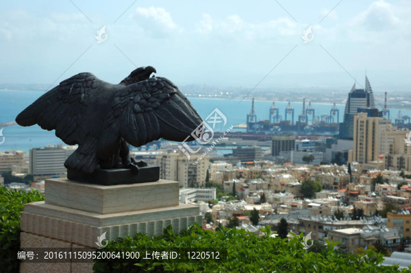海法市與鷹尊觀；以色列