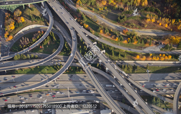 森塞特公路立交的秋色