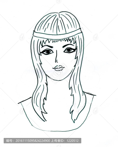 年輕女孩的畫