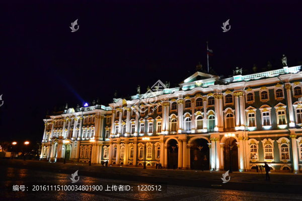 艾爾米塔什博物館圣彼得堡的夜晚