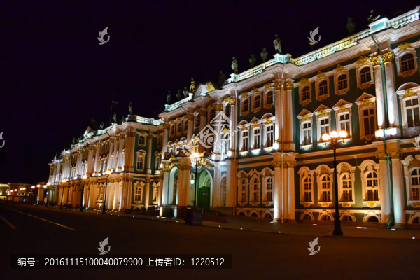 艾爾米塔什博物館圣彼得堡的夜晚