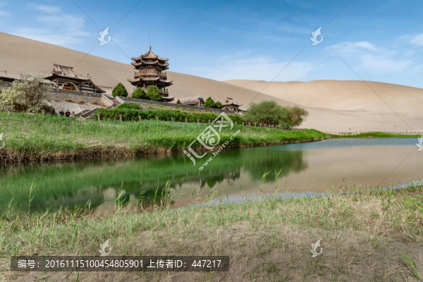 敦煌鳴沙山月牙泉-匯圖網(wǎng) www.fosd68.com 敦煌鳴沙山月牙泉