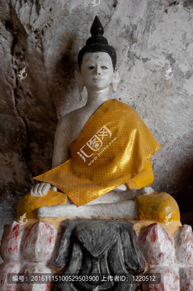 在雅拉寺石窟古代佛像；泰國(guó)