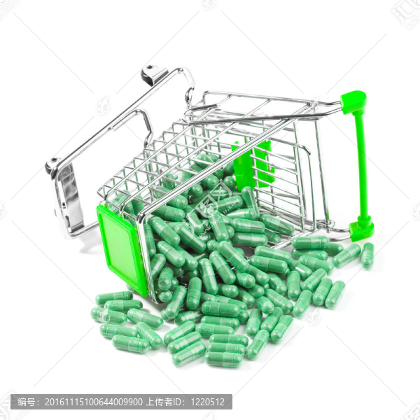 裝滿藥丸的手推車