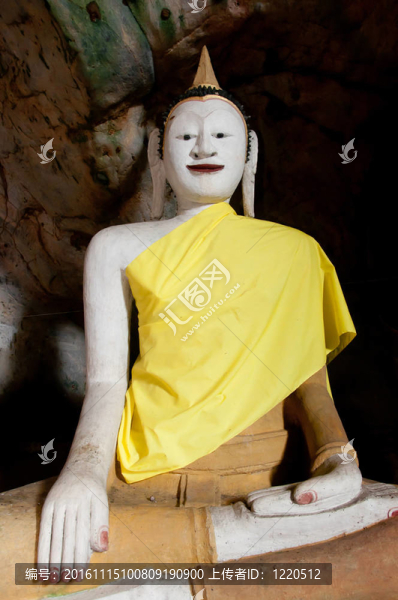 在雅拉寺石窟古代佛像；泰國(guó)