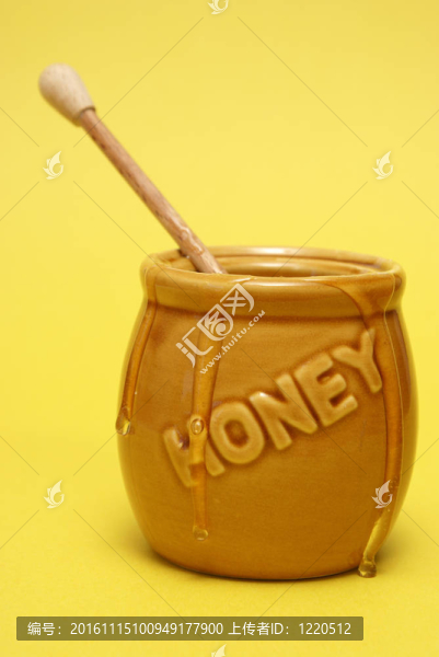 凌亂的蜂蜜罐