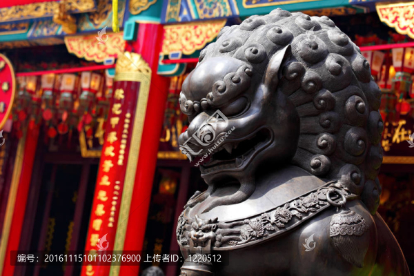中華寺的青銅獅子