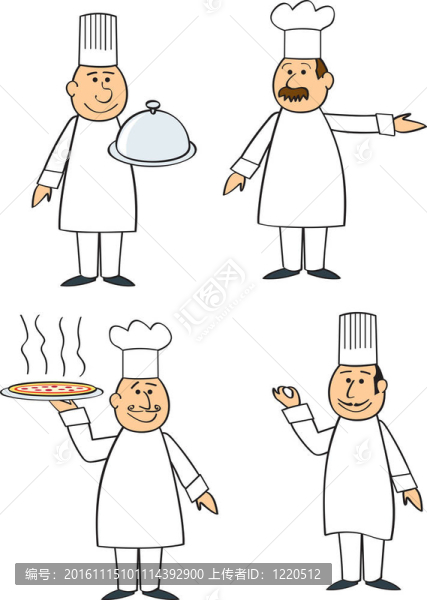 四個(gè)廚師-匯圖網(wǎng) www.fosd68.com 四個(gè)廚師