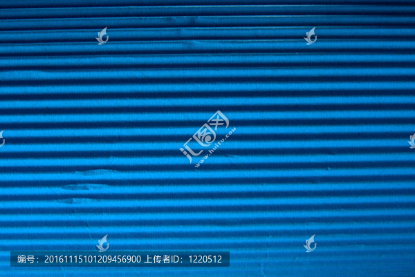 藍色瓦楞紙板質地。