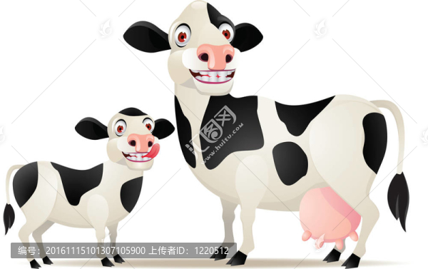 母親和嬰兒牛