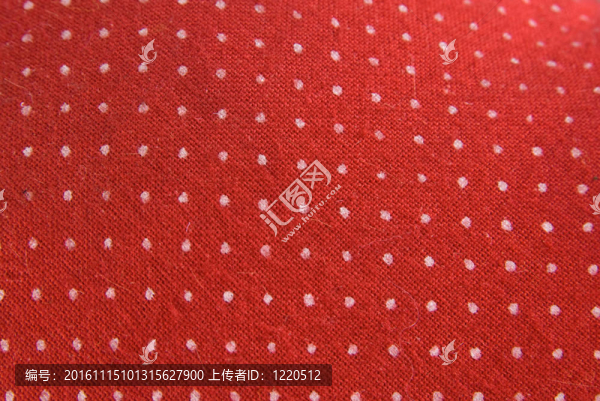 帶有白色斑點(diǎn)的老式紅織物