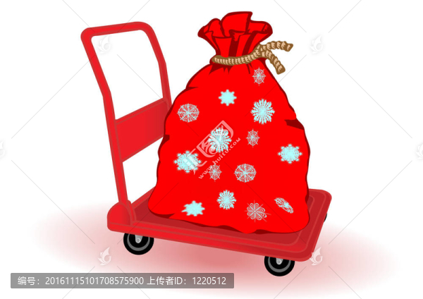 插圖圣誕袋