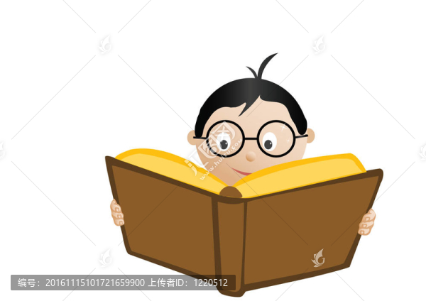 小學生閱讀書。