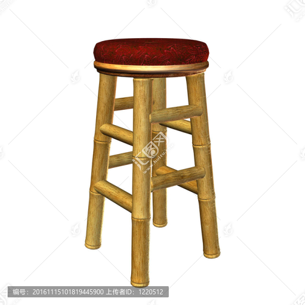 提基酒吧凳的插圖