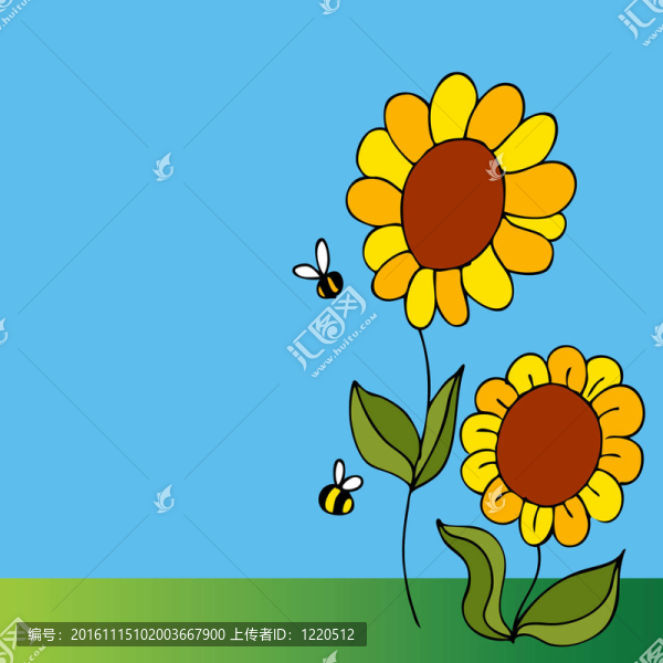 向日葵和蜜蜂