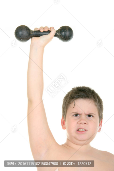 小男孩做體操