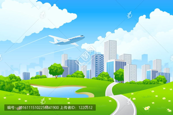 綠色城市景觀