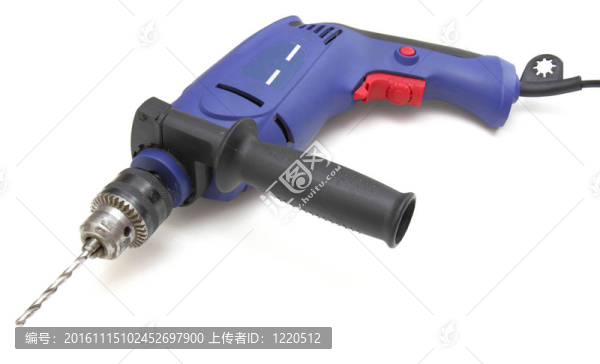 具有裁剪路徑的白色背景電鉆