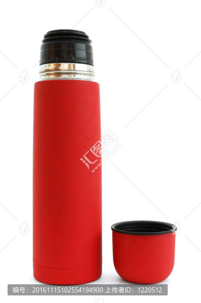 紅色的熱水瓶