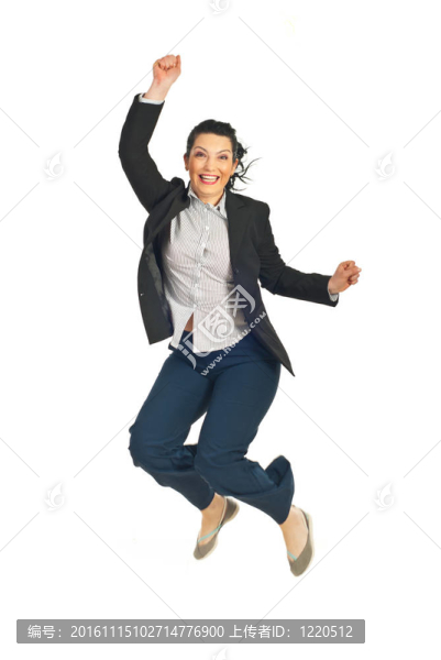 成功的商人跳