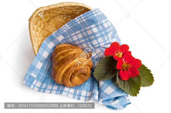 一籃花牛角包